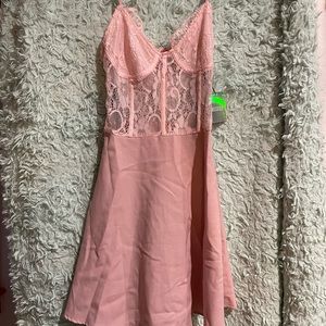 Misguided Pink Dress Size 4